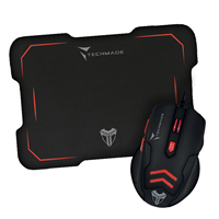 TECHMADE MOUSE USB+MOUSEPAD GAMING TM-M016 RED