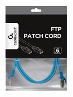 TECHMADE GEMBIRD FTP Cat6 Patch cord, blue, 1 m