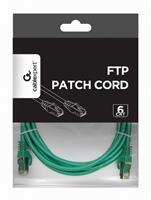 TECHMADE GEMBIRD FTP Cat6 Patch cord, green, 3 m