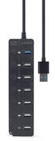 TECHMADE GEMBIRD 7-port USB hub (1 x USB 3.1 + 6 x USB 2.0)