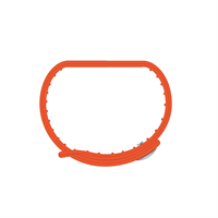 TECHMADE CINTURINO PER FREETIME IN GOMMA ORANGE