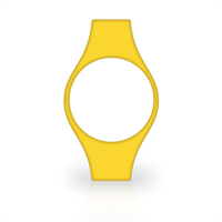 TECHMADE CINTURINO PER FREETIME IN GOMMA GIALLO