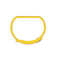 TECHMADE CINTURINO PER FREETIME IN GOMMA GIALLO