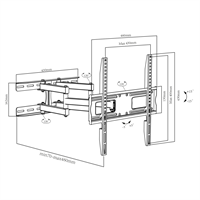 TECHMADE SUPPORTO UNIVERSALE PER TV 26-55