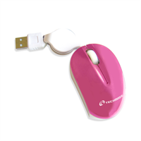 TECHMADE MINIMOUSE USB ROSA