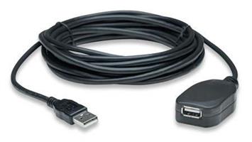 TECHMADE USB 2.0 ACTIVE EXTENSION 16FT,NERO, BULK