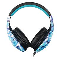 TECHMADE CUFFIA GAMING CAMOUFLAGE TM-FL1-BLU