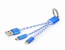TECHMADE GEMBIRD CAVO RICARICA USB PER PORTACHIAVI(COLORI MISTI)