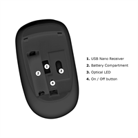 TECHMADE MOUSE WIRELESS UFFICIALE JUVENTUS TM-MUSWN4B-JUV