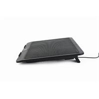 TECHMADE GEMBIRD NOTEBOOK STAND NERO FINO A 15CON VENTOLA