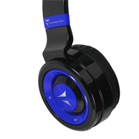 TECHMADE CUFFIE SENZA FILO CON MICROFONO BLU