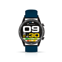 *TECHMADE SMARTWATCH ROUND CON FUNZIONE MP3 INTEGRATA BLUE