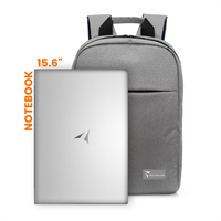 TECHMADE ZAINO PORTA PC 15.6 POLIESTERE GRIGIO