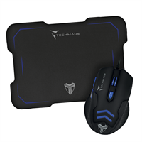 TECHMADE MOUSE USB+MOUSEPAD GAMING TM-M016 BLU