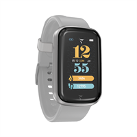 TECHMADE SMARTWATCH TM-STEPS-SIL CASSA SILVER CINT.GREY