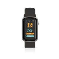 TECHMADE SMARTWATCH TM-STEPS-SILBK CASSA SILVER CINT. BLACK