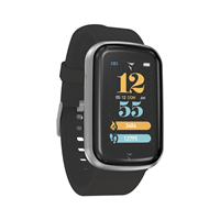 TECHMADE SMARTWATCH TM-STEPS-SILBK CASSA SILVER CINT. BLACK