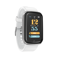 TECHMADE SMARTWATCH TM-STEPS-SILWH CASSA SILVER CINT. WHITE