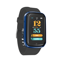 TECHMADE SMARTWATCH CASE BLUE SILICON BELT BLACK