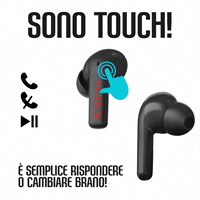 TECHMADE EARBUDS DOPPIO MIC UFFICIALI AC MILAN