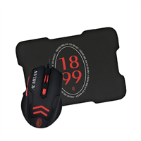 TECHMADE MOUSE USB CON MOUSEPAD UFFICIALE AC MILAN