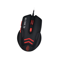 TECHMADE MOUSE USB CON MOUSEPAD UFFICIALE AC MILAN
