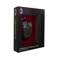 TECHMADE MOUSE USB CON MOUSEPAD UFFICIALE AC MILAN