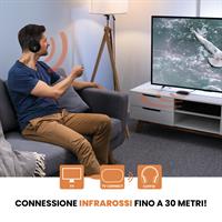 TECHMADE CUFFIA SENZA FILO TV CON RICEVITORE IN BUNDLE