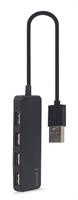 TECHMADE GEMBIRD HUB USB A 4 PORTE NERO