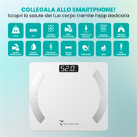 TECHMADE BILANCIA SMART DIGITALE WHITE