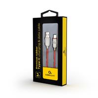 TECHMADE GEMBIRD CAVO TYPE C USB,CHARGING AND DATA,2MT,ROSSO