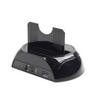 TECHMADE GEMBIRD DOCKING STATION PER HD SATA USB 3.0 NERO