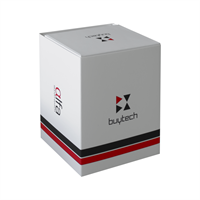 BUYTECH SMARTWATCH BY-ALFA-SILBK CASSA SILVER CINT.SILICON BK