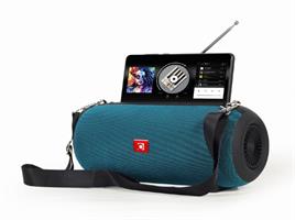 TECHMADE GEMBIRD CASSA SENZA FILO PORTATILE CON ANTENNA GREEN