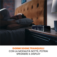 TECHMADE SVEGLIA DIGITALE CON RICARICA WIRELESS 15WATT NERA