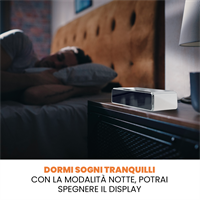 TECHMADE SVEGLIA DIGITALE CON RICARICA WIRELESS 15WATT BIANCA