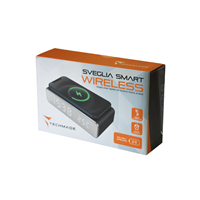 TECHMADE SVEGLIA DIGITALE CON RICARICA WIRELESS 15WATT BIANCA