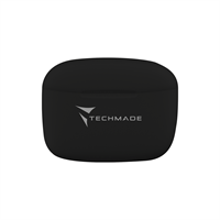 TECHMADE EARBUDS DI COLORE NERO CON SUPER BASS E TOUCH CONTROL