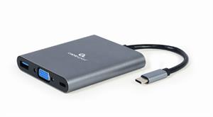 TECHMADE GEMBIRD ADATTATORE USB TYPE-C 6-IN-1 MULTI PORTA