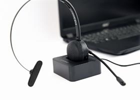 TECHMADE GEMBIRD BT CUFFIA WIRELESS DA CALL CENTER, MONO, NERA