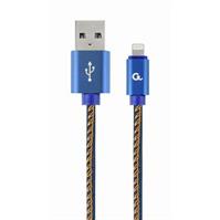TECHMADE GEMBIRD CAVO 8PIN USB 2.0 INTRECCIATO CONN.MET.1MT BLU