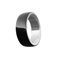 NIAH MOON SMART RING NERO MISURA 11 - Ø21,55 MM