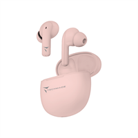 TECHMADE EARBUDS DOPPIO MIC COLORE ROSA