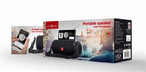 TECHMADE GEMBIRD CASSA SENZA FILO PORTATILE CON ANTENNA NERA