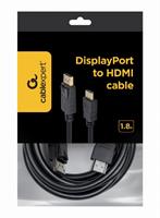 TECHMADE GEMBIRD CAVO DA DISPLAY PORT A HDMI,1.8 M