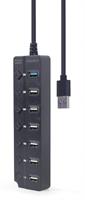 TECHMADE GEMBIRD 7-port USB hub (1 x USB 3.1 + 6 x USB 2.0)