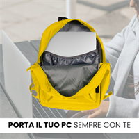 TECHMADE ZAINO AMERICAN STYLE (31.5x13.5x43 CM) GIALLO