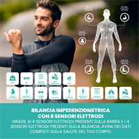 TECHMADE BILANCIA BODY FAT CON ELETTRODI TM-SCALE2