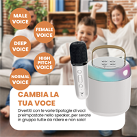 TECHMADE KARAOKE SPEAKER BIANCO