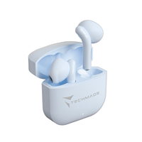 TECHMADE AURICOLARI SENZA FILO CON BOX DI RICARICA TM-XM201-BL